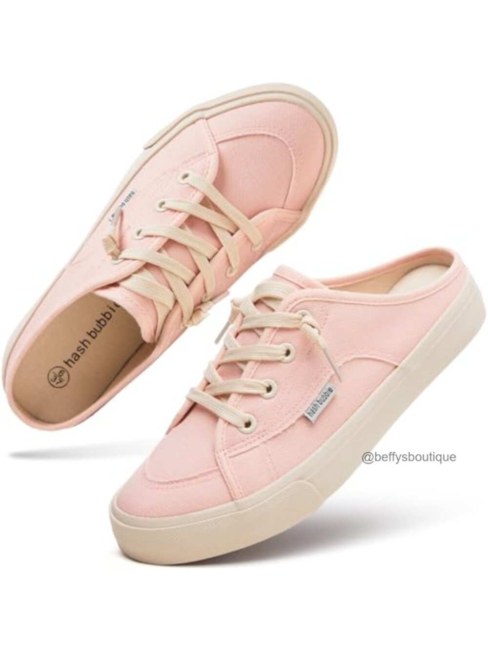Slip On Mules Canvas Tennis Shoes Memory Foam Insole Non-Slip Sole Breathable